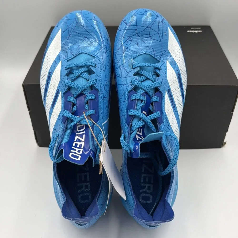 adidas adizero Electric Football Cleats Blue IE8866 Men's Size 8.5